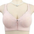 thumbnail image 3 of Women's Seamless Front Zipper Large Stretch Fixed Cup Lift Plus Size Bra Without Underwire Sports Bra with Support Women's Sports Bras Women Sports Bra High Support Large Bras for Women Support Sports, 3 of 8