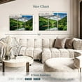 thumbnail image 3 of Elephant Stock New River Gorge Bridge Wall Art - Horizontal Multi Panel Canvas - Living Room Wall Decor - Architecture Multi Panel - Green And Blue Decor - 45" x 28", 3 of 4