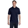 thumbnail image 1 of Hanes 5.2 oz. 50/50 ComfortBlend EcoSmart Jersey Knit Men Polo Navy 2X-Large, 1 of 3