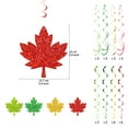 thumbnail image 4 of Sylvtty Fall Leaves Hanging Swirls Decoration Thanksgiving Maple Leaf Swirls Streamers Autumn Harvest Ceiling Hanging Decor for Birthday Party Supplies, 4 of 6