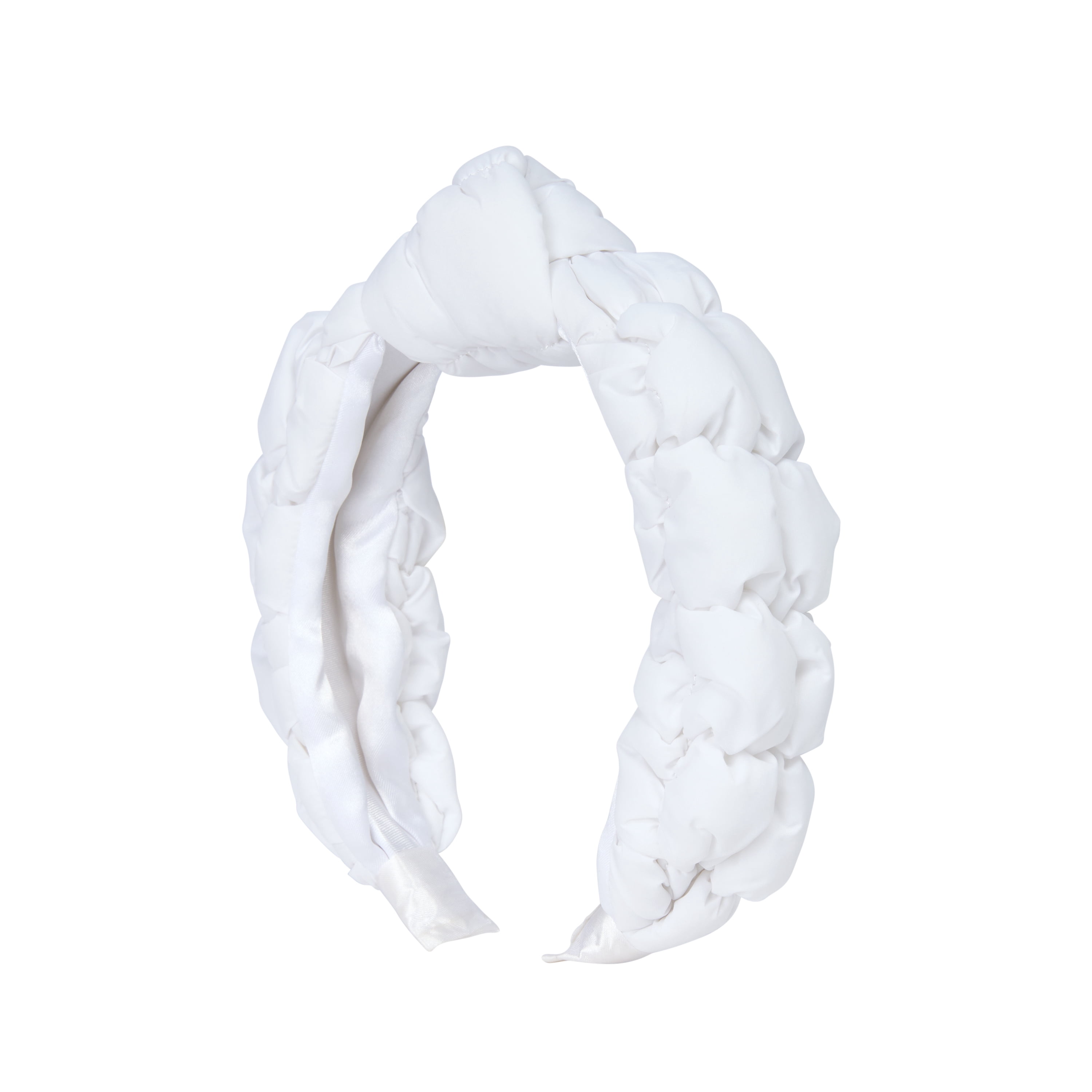 Goody Luxe Puffer Ouchless No-Snag Puffer Headband Winter White 1 Count