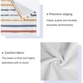 thumbnail image 3 of Coolnut 3 PCS Towel Beautiful Colorful Strpies Cotton Bath Towel Set (1 Bath Towel, 1 Hand Towel, 1 Washcloth) for Bathroom, Super Soft and Quick Dry Towels, 3 of 6