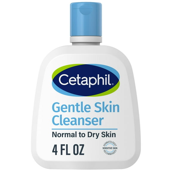 Cetaphil Gentle Skin Cleanser for Dry to Normal Sensitive Skin, 4 Fl Oz