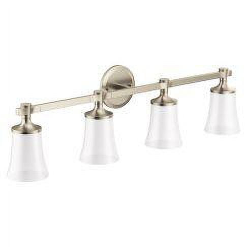 Moen YB0364 Brushed nickel four globe bath light