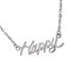 thumbnail image 1 of Amor / Esperanza / Coraje / Fe / Feliz Palabra Colgante Collar de Cadena Hombres Mujeres Regalo - Plata Sunnimix Collar de cadena de letra, 1 of 5