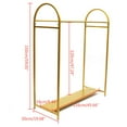 thumbnail image 5 of CNCEST Square Metal Garment Rack Gold Clothing Rack Wedding Dress Bridal Clothes Stand Gold, 5 of 9