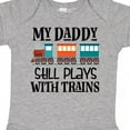 thumbnail image 4 of Inktastic Daddy Still Plays with Trains Boys or Girls Baby Bodysuit, 4 of 5
