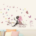 thumbnail image 5 of Butterfly Flower Girl Fairy Wall Decal Angel Sticker Bedroom Decor Waterproof, 5 of 5