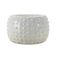 thumbnail image 1 of Benzara BM161688 Ceramic Antique Style Hobnail Textured Planter, White, 1 of 1