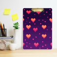 thumbnail image 2 of FORMRS Acrylic Clipboard with Low Profile Clip Standard A4 Letter Size, 12.5" x 9", Love in The Clouds, 2 of 8
