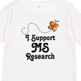 thumbnail image 4 of Inktastic Multiple Sclerosis MS Research Girls Long Sleeve Toddler T-Shirt, 4 of 5
