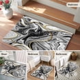 thumbnail image 5 of Grey Marble Entryway Rug 2'x3'&nbsp; Non Slip Front Door Mats, Modern Abstract Art Ink Painting Entrance Rugs Indoor Outdoor Carpet, Washable Floor Mats Small Area Rug for Bedroom Kitchen, 5 of 8