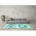 thumbnail image 3 of Ahgly Company Indoor Rectangle Abstract Light Blue Modern Area Rugs, 2' x 3', 3 of 4