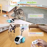 Interactive Cat Toy for Indoor Cats, Interactive Cat Toy with 2-Speed Remote Control,Remote Control Cat Toy, USB Rechargeable Automatic Cat Exercise Toys for Bored Indoor Adult Cats Kittens
