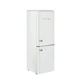 thumbnail image 1 of Unique Classic Retro 7 CU. FT. Electric Bottom Freezer Refrigerator with Wine Rack in Marshmallow White, 1 of 13