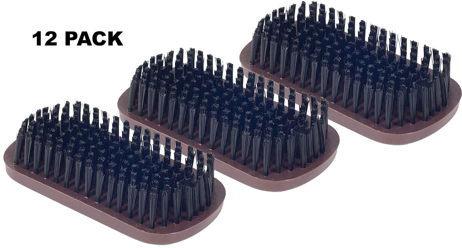Dukal Oval Hairbrushes. Pack of 12 Adult Hairbrushes for Healthy Hair  Maintenance Block Style and Nylon Tuft Bristles Compact Hair Brushes  Ergonomic Design Long Bristles. - Walmart.com