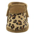 thumbnail image 4 of Minnetonka Riley Moccasin Booties (Infant/Toddler), Taupe Leopard 6 Toddler, 4 of 5