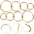 thumbnail image 3 of MasteelfCA 8pcs Nose Rings Hoops Nose Piercing Hoops Nose Piercings Nose Jewelries, 3 of 7