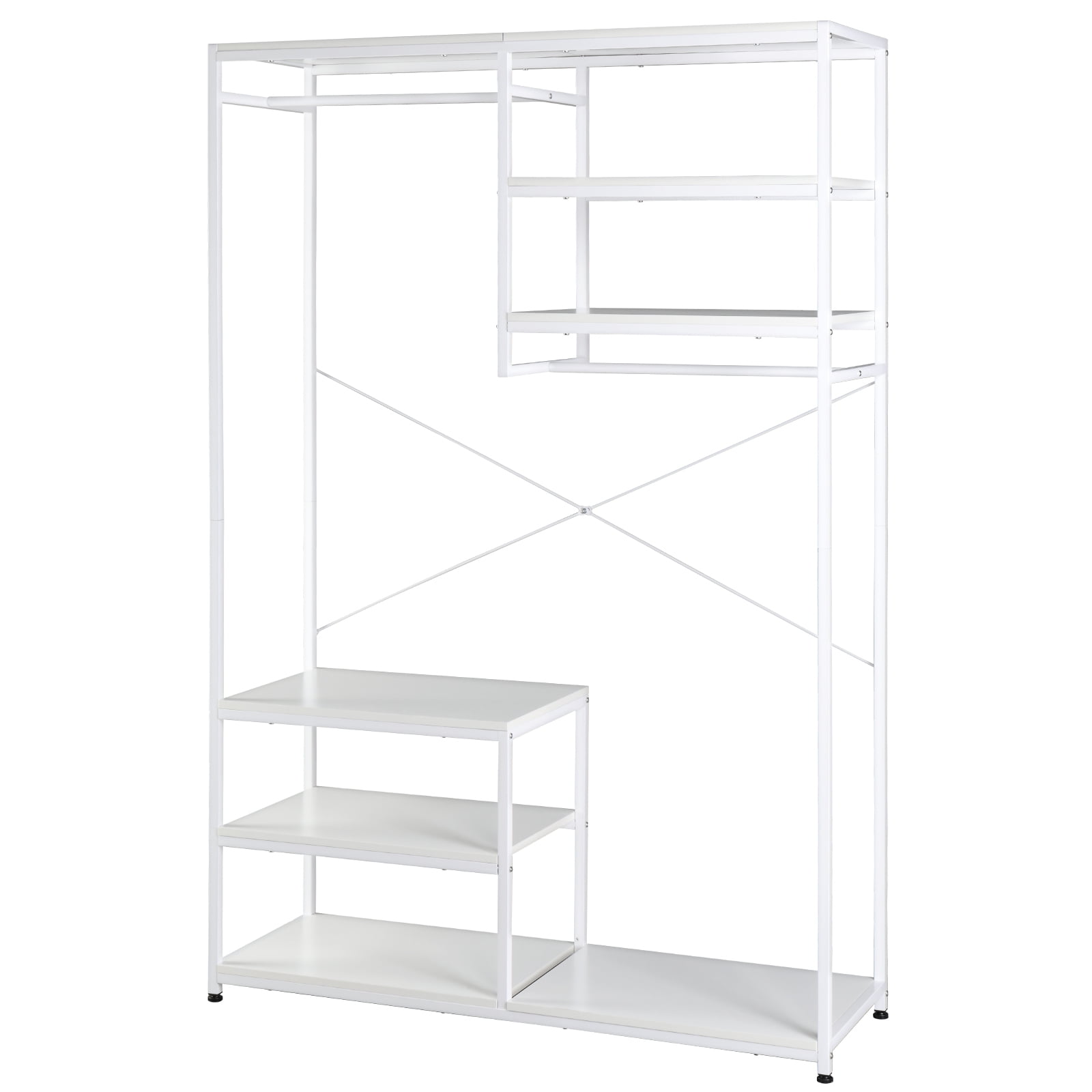 OWSOO Stand Alone Wardrobe Organizer, Double Suspender Wardrobe Hanger