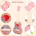 thumbnail image 2 of Kids Guitar Toys for 2 3 4 5 6 Years Old Girls Toddlers, Musical Instruments for Girls Toys Ages 4-6, Birthday Gifts Guitar Toys for Girls Age 4 5 6 7 8 9 10 Year Old, 2 of 6
