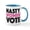 White/Blue Inside, variant on CafePress - Nasty Women Vote Mug - 11 oz Ceramic Mug - Novelty Coffee Tea Cup
