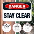 thumbnail image 4 of Stay Clear Sign, OSHA Danger Sign,, 4 of 8