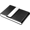 thumbnail image 5 of Professional PU Leather Card Holder with Magnetic Closure (Black), 5 of 5