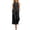 Black, variant on Costeam Womens Contrast Piping Sleeveless Vest and Roll Cuff Wide Leg Pants Two Piece Outfit Button Front Top with Side Pockets Elastic Waist Solid Color Casual Set Multi Color