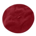 thumbnail image 6 of QASIEATN Womens Daily Wear Berets Women's Solid Color Warm Winter Beret Casual Cute Ski Hat Fall Fashion Accessories, 6 of 8