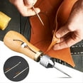 thumbnail image 2 of Leather Sewing Awl Kit Craft Tools Hand Sewing Machine Lock Stitcher Thread Needles Set DIY Shoemaker Canvas Repair Tool, 2 of 6