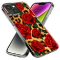 thumbnail image 2 of MUNDAZE Apple iPhone XS Max Leopard Red Roses Double Layer Phone Case Cover, 2 of 5
