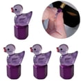 thumbnail image 3 of 4 Pack Cute Duck Glow in The Dark Tire Valve Caps Auto Tire Valve Stem Caps Decorative Tire Valve Caps for Cars Motorcycles and Bicycles (Purple Pink), 3 of 11