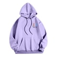 thumbnail image 3 of MHFRRA Sudaderas y Sudaderas Casuales para Hombre, de Corte Relajado, con Estampado Gráfico para Otoño E Invierno, de Fácil Cuidado, Ideales para Uso Diario Púrpura claro, 3 of 5