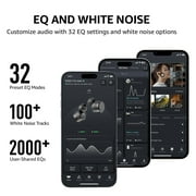 TOZO T12 Wireless Bluetooth Earbuds, Bluetooth Headphones, 55H, ENC Noise Cancelling Mic, Premium Stereo Bass, Wireless Charge, IPX8 Waterproof, App-32EQ, LED Power Display, Blue