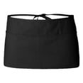 thumbnail image 1 of Delantal de cintura con 3 bolsillos para hombre y mujer, poliéster, color negro, 1 of 2
