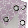 thumbnail image 4 of Ambesonne Ikat Grommet Curtain, Pastel Toned Trefoil Motifs, 50" x 120", Lilac White, 4 of 6