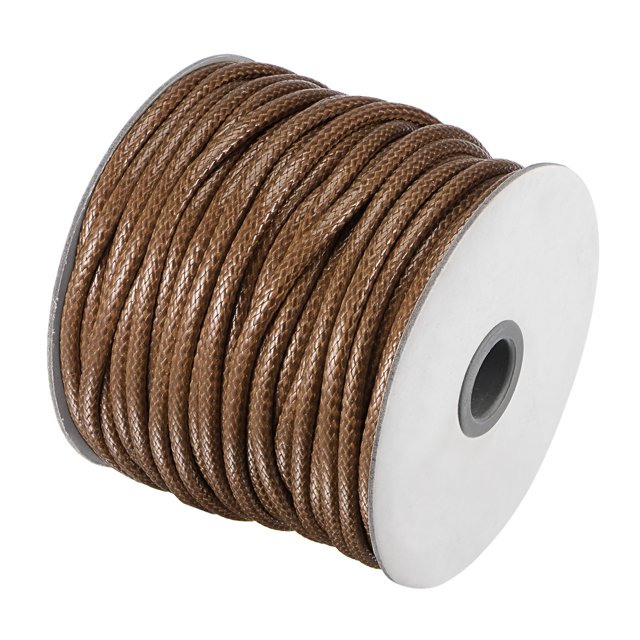 Unique Bargains Beading Thread Bracelet Weave Bead Craft Cord 5mm 36M/Roll (40-Yards) Decorative String, Brown