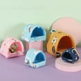 thumbnail image 3 of Guinea Pig Bed Cuddle Cave Warm Fleece Cozy House Bedding Sleeping Cushion Cage Nest for Small Animal Squirrel Chinchilla Rabbit Hedgehog Cage Accessories, 3 of 8