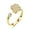 Gold, variant on Rotating Clover Ring for Women Four Leaf Gold Silver Tone