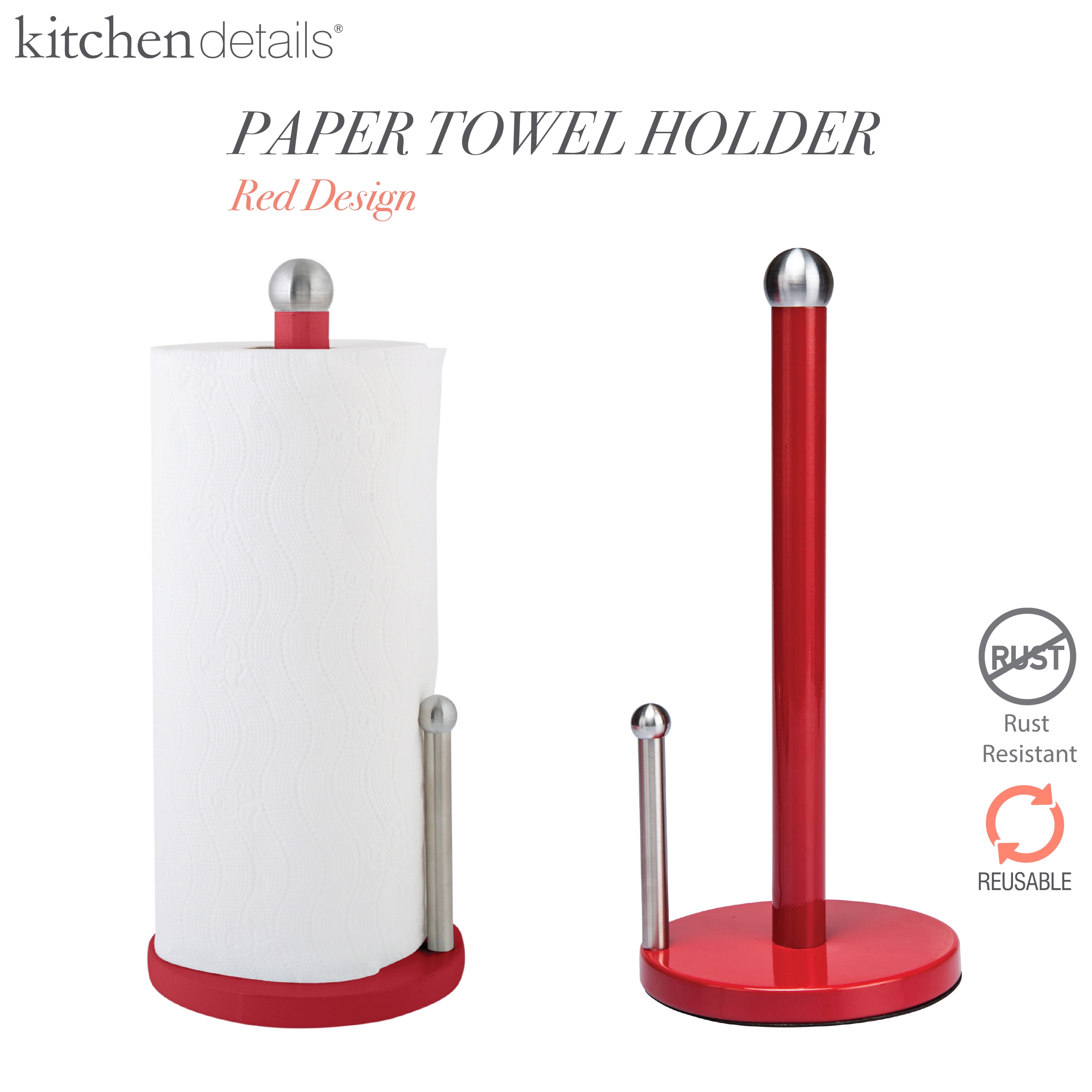 Paper Towel Holder Wall Under Cabinet Red Mahagony 