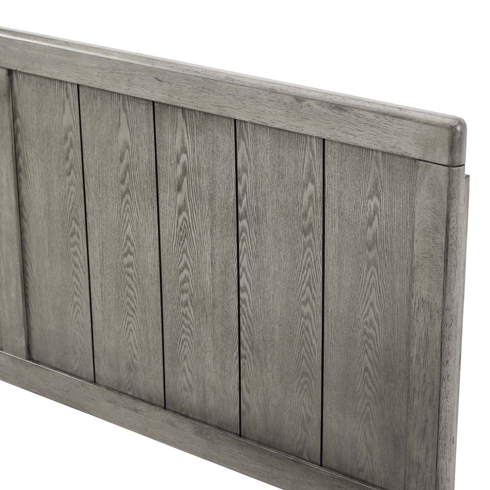 Headboard, Twin Size, Wood, Grey Gray, Modern Contemporary Urban Design, Bedroom Master Guest Suite
