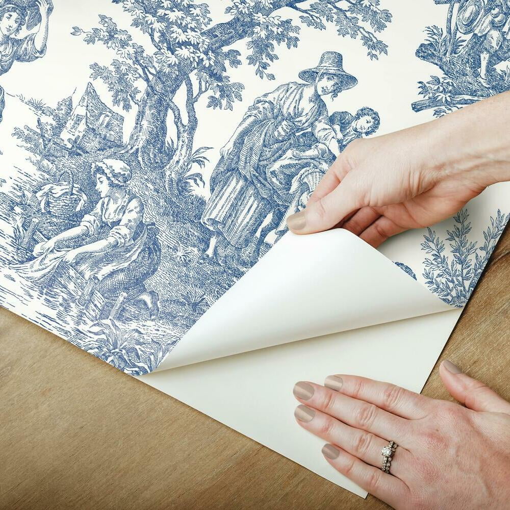 Waverly Country Life Toile Peel and Stick Wallpaper