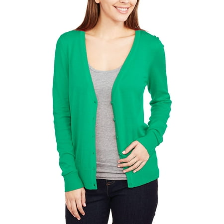 Faded Glory Women's Basic Cardigan Sweater - Walmart.com