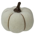 thumbnail image 2 of 5" Cream and Brown Fall Harvest Tabletop Pumpkin, 2 of 4
