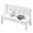 White, variant on NUTEDOM Mini Wooden Garden Bench Double Seat with Cushions - Outdoor Patio Home Decor Furniture