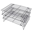 thumbnail image 3 of 13 Pouces Racks de Refroidissement, 3 Étages Pieds Pliants Résistants à la Rouille de Refroidissement des Grilles de Cuisson pour les Biscuits pour les Collations, 3 of 8