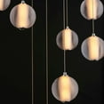 thumbnail image 3 of E24646-144PC-ET2 Lighting-Rhythm - 45W 9 LED Pendant-5 Inches Tall and 21.75 Inches Wide-Polished Chrome Finish-Clear Ribbed Glass Color, 3 of 5