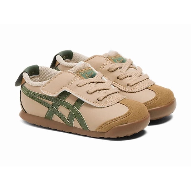 Onitsuka Tiger MEXICO 66 KIDS BEIGE/GREEN Kid's Toddler Shoes Sneakers Japan New