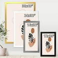thumbnail image 4 of Designart 'Abstract Tropical Monstera Shapes and Leaves' Modern Framed Art Print, 4 of 4