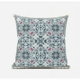 thumbnail image 2 of Jahan Paisley Suede Zippered Pillow W Insert in Muted Orange Indigo 20 x 20, 2 of 6